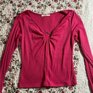 Pink shirt silver heart